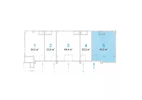 Арендный бизнес, 45.3 м², доход 513 600 руб., Профсоюзная ул., 102, стр. 1