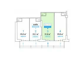 Арендный бизнес, 31.8 м², доход 840 000 руб., г. Москва, Кожевническая ул., 4