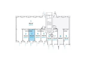 Планерная ул., 12, кор. 1, 16.7 м², 1 этаж | Продажа