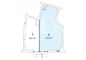 г Москва, Никольская ул., 25, 67.4 м², 1 этаж | Аренда