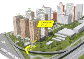 г. Москва, ЖК «Амурский Парк», к1.2, 102 м², 1 этаж | Продажа