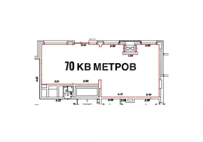 г. Москва, НАО (Новомосковский), Московский пос., Инженера Кнорре ул., 7к3, 70 м², 1 этаж | Продажа