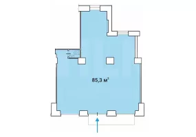 Дмитрия Ульянова ул., 10/1, кор. 1, 85.3 м², 1 этаж | Продажа