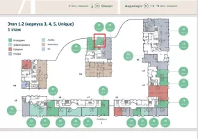 г. Москва, ЖК Соул, к1, 52.5 м², 1 этаж | Продажа