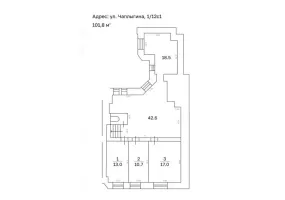 Арендный бизнес, 101.8 м², доход 275 000 руб., г. Москва, Чаплыгина ул., 1/12с1