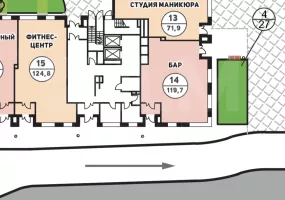 г Москва, Ленинградский пр-т, 35, 119.7 м², 1 этаж | Аренда