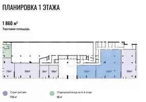 г Москва, Вернадского пр-т, 41, 700 м², 1 этаж | Аренда