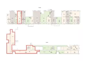 Арендный бизнес, 428.6 м², доход 541 667 руб., Ленинский пр-т, 78, -1-1 этаж