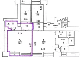 г Москва, Мясницкая ул., 22, стр. 1, 59.4 м², 1 этаж | Аренда