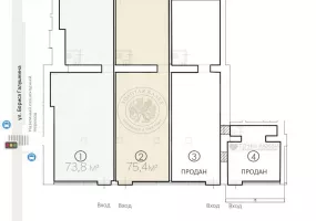 г Москва, Мира пр-т, 182, 75.4 м², 1 этаж | Продажа