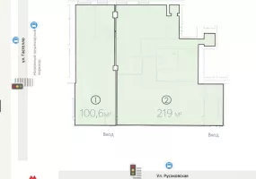 г Москва, Русаковская ул., 22, 100.6 м², 1 этаж | Аренда