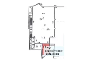 Пречистенская наб., 17-19, 258 м², 1 этаж | Аренда