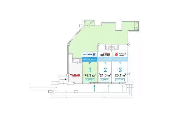 г Москва, Уральская ул., 5А, 78.1 м², 1 этаж | Продажа