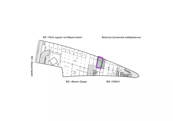 Арендный бизнес, 93.47 м², доход 607 555 руб., г Москва, Береговой пр-д, 1В