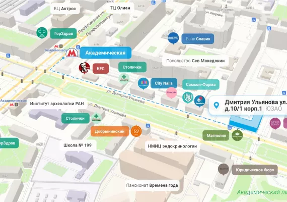 Дмитрия Ульянова ул., 10/1, кор. 1, 21.2 м², 1 этаж | Аренда