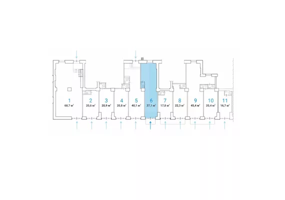 Дмитрия Ульянова ул., 10/1, кор. 1, 35.9 м², 1 этаж | Продажа