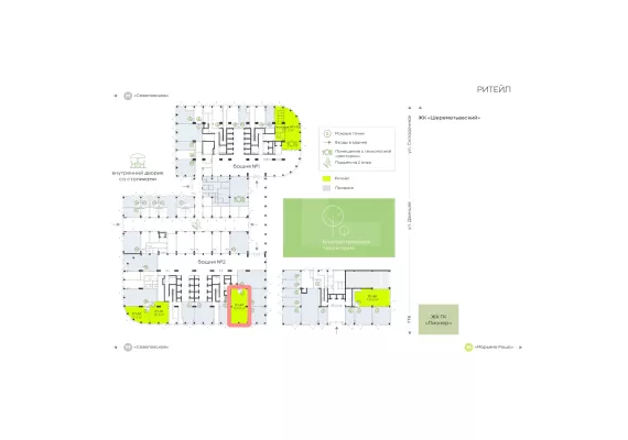 г Москва, Двинцев ул., 3, 124.9 м², 1 этаж | Продажа