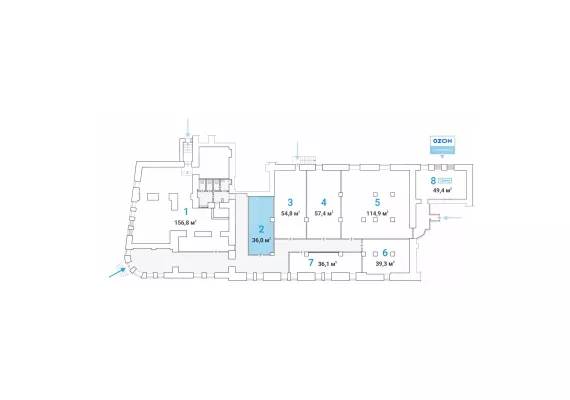 г Москва, Бол. Бронная ул., 23, стр. 1, 36 м², 1 этаж | Аренда