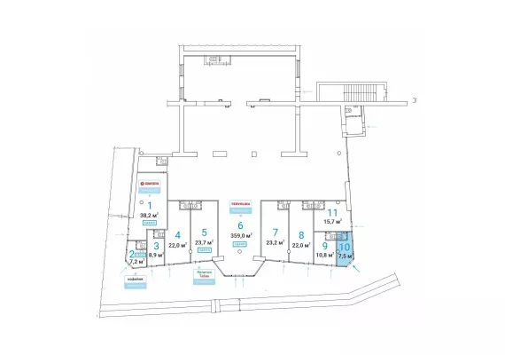 г Москва, 2-я Владимирская ул., 38/18, 7.5 м², 1 этаж | Аренда