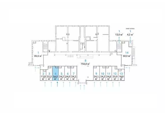 Москва, 1-я Новокузьминская, д 21, к2, 24 м², 1 этаж | Продажа