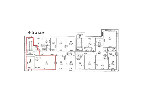 г Москва, Покровский б-р, 8, стр. 1, 361.8 м², 3-4 этаж | Аренда