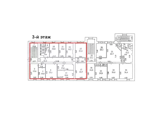 г Москва, Покровский б-р, 8, стр. 1, 628.2 м², 2-4 этаж | Аренда