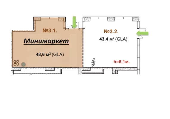 г Москва, Бол. Волоколамский пр-д, вл. 23, 91 м², 1 этаж | Продажа