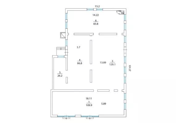 Арендный бизнес, 427.9 м², доход 1 000 000 руб., г Москва, Краснодарская ул., 57, кор. 3