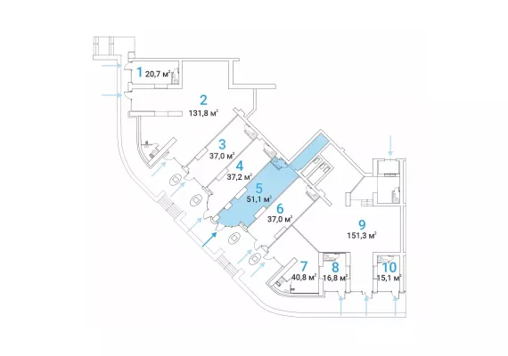 Ярцевская ул., 27, кор. 1, 51.1 м², 1 этаж | Продажа