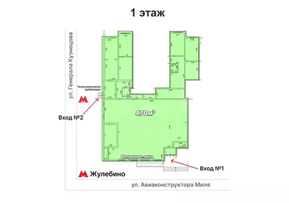 Арендный бизнес, 747 м², доход 1 870 833 руб., г. Москва, Авиаконструктора Миля ул., 8к1