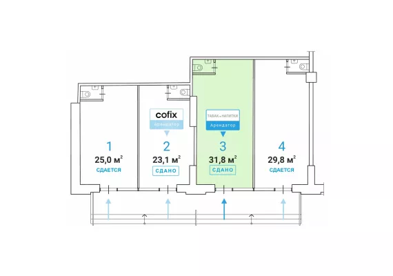 г. Москва, Кожевническая ул., 4, 31.8 м², 1 этаж | Продажа