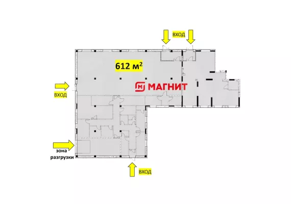 МО, г. Пушкино, ЖК Новое Пушкино, к. 21, 612 м², 1 этаж | Продажа