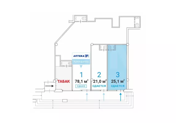 г Москва, Уральская ул., 5А, 25.1 м², 1 этаж | Продажа