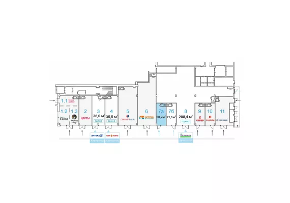 Коровинское ш., д.1А стр.1, 20.7 м², 1 этаж | Аренда