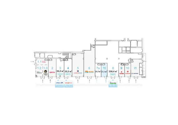 Коровинское ш., д.1А стр.1, 21.1 м², 1 этаж | Аренда