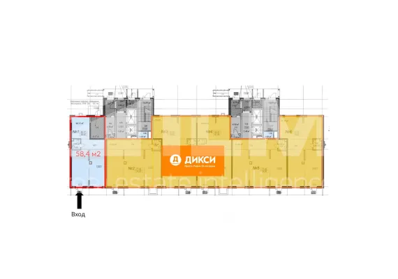 Аренда street retail помещения, 58.4 м², МО, Раменский г.о., дер. Островцы, Летчика Волчкова ул., 4