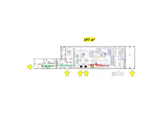 г. Москва, п. Филимонковское, ЖК Квартал Марьино, к1, 697 м², 1 этаж | Продажа