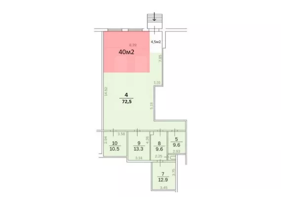 г. Москва, Жулебинский б-р, 14, 174.4 м², 1 этаж | Продажа