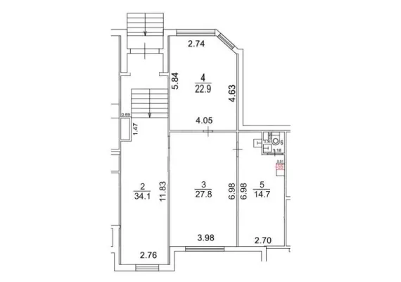 Арендный бизнес, 101.8 м², доход 374 167 руб., Клары Цеткин ул., 29