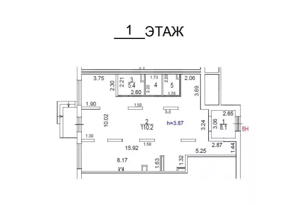 г. Москва, Чоботовская ул., 2к2, 131.2 м², 1 этаж | Продажа