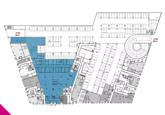 Арендный бизнес, 1851.5 м², доход 6 634 542 руб., г Москва, Шелепихинская наб., 34, кор. 1