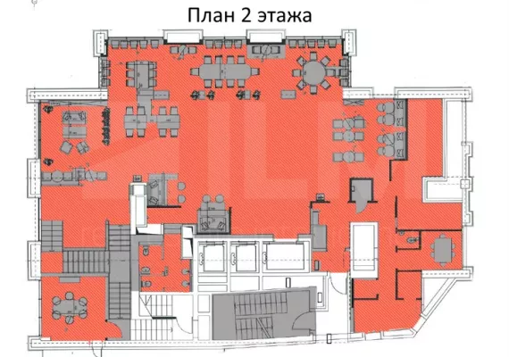 г Москва, Зубовский б-р, 11А, 370 м², 2 этаж | Аренда