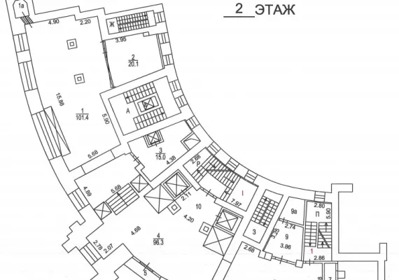 г Москва, Тверская ул., 9, 1775.5 м², 1-2 этаж | Аренда