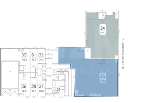 г Москва, проезд Грайвороновский 2-й, 449.5 м², 1 этаж | Продажа