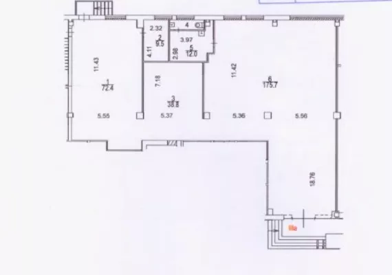 г Москва, Менжинского ул., 38, кор. 2, стр. 2, 311.4 м², 1 этаж | Аренда