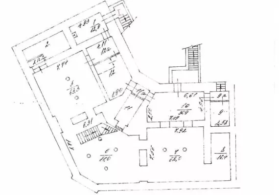 г Москва, ул Маросейка, д 9, 1374.5 м², 1-2 этаж | Аренда