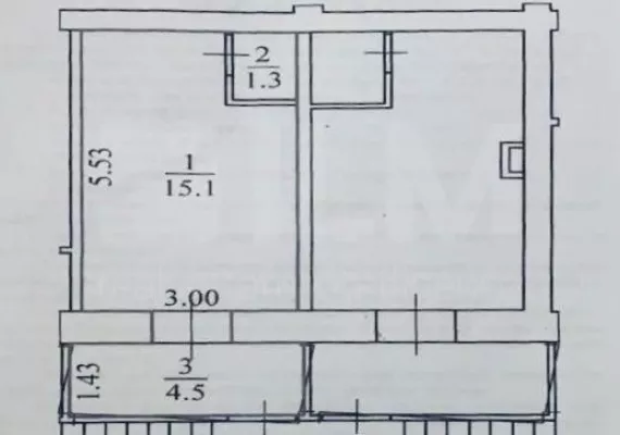 г Москва, 1-я Владимирская ул., 37/15, 20.9 м², 1 этаж | Продажа