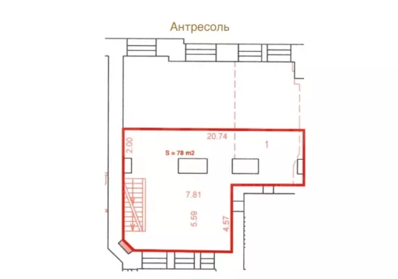 г Москва, ул Солянка, д 1/2 стр 1, 206 м², 1 этаж | Аренда