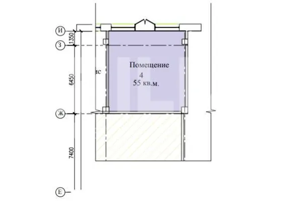 г Москва, Автозаводская ул., 23А, кор. 2, 55 м², 1 этаж | Аренда