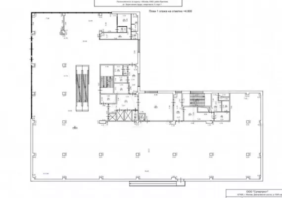 г Москва, ул Борисовские Пруды, д 8А, 4796 м², 1-2 этаж | Продажа